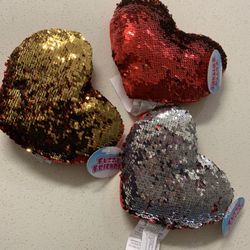 Red Heart sequin plush Set - st. Valentine's love day 