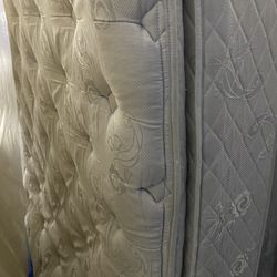 Super Thick Queen Pillow Top Mattress With Boxsprings 200. I Can Also Deliver.