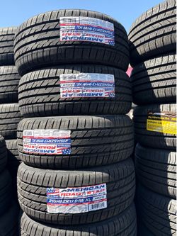 215/45-17 América vendo set de tires nuevas con 50,000 millas de garantía