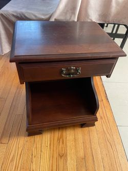 Vintage Wood Nightstand