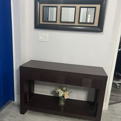 Entryway Console Table + Wall Mirror