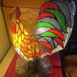 Vintage Rooster Lamp New In Box 