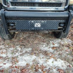 FabFour Black Steel Front And Rear Bumpers For F250 