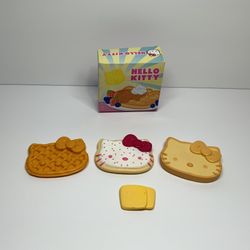 2014 Hello Kitty Toaster Playset Replacement Food Waffle Toast Pastry Sanrio Toy