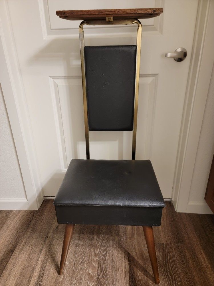 Vintage MCM Nova Leather High End Butler Valet Dressing Chair