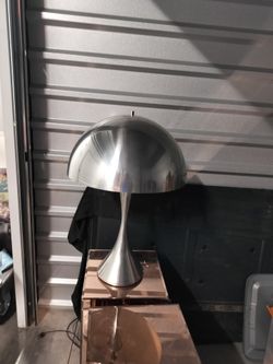 Panthella Style Table Lamp Brushed Steel