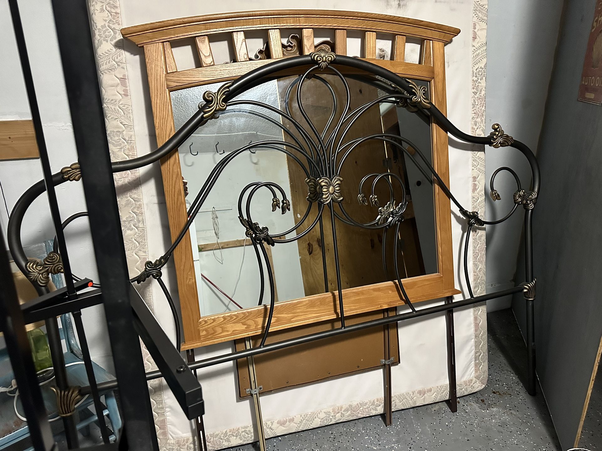 King Bed frame Box Spring Headboard Must Go