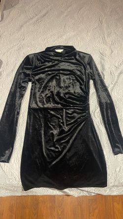 H.&M. Velour Dress Size S(black)