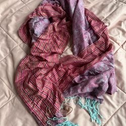 Pink and Purple Scarf