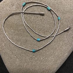 SILVER & TURQUOISE NECKLACE 