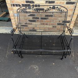 Wrought Iron 2 Seater Glider (FIRM ON PRICE)