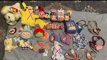 Pokémon Center, Popmart, Miniso, and Jellycat, cards or tags included with select items