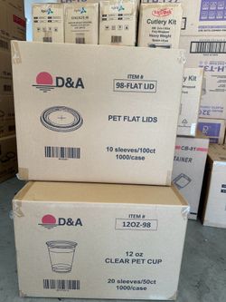 12oz clear cup with lid