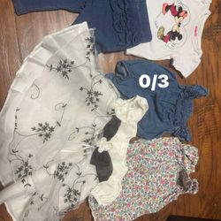 Baby Girl 0/3 Months Lot 45 Pieces