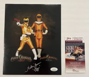 Yellow Power Ranger Signed 8X10