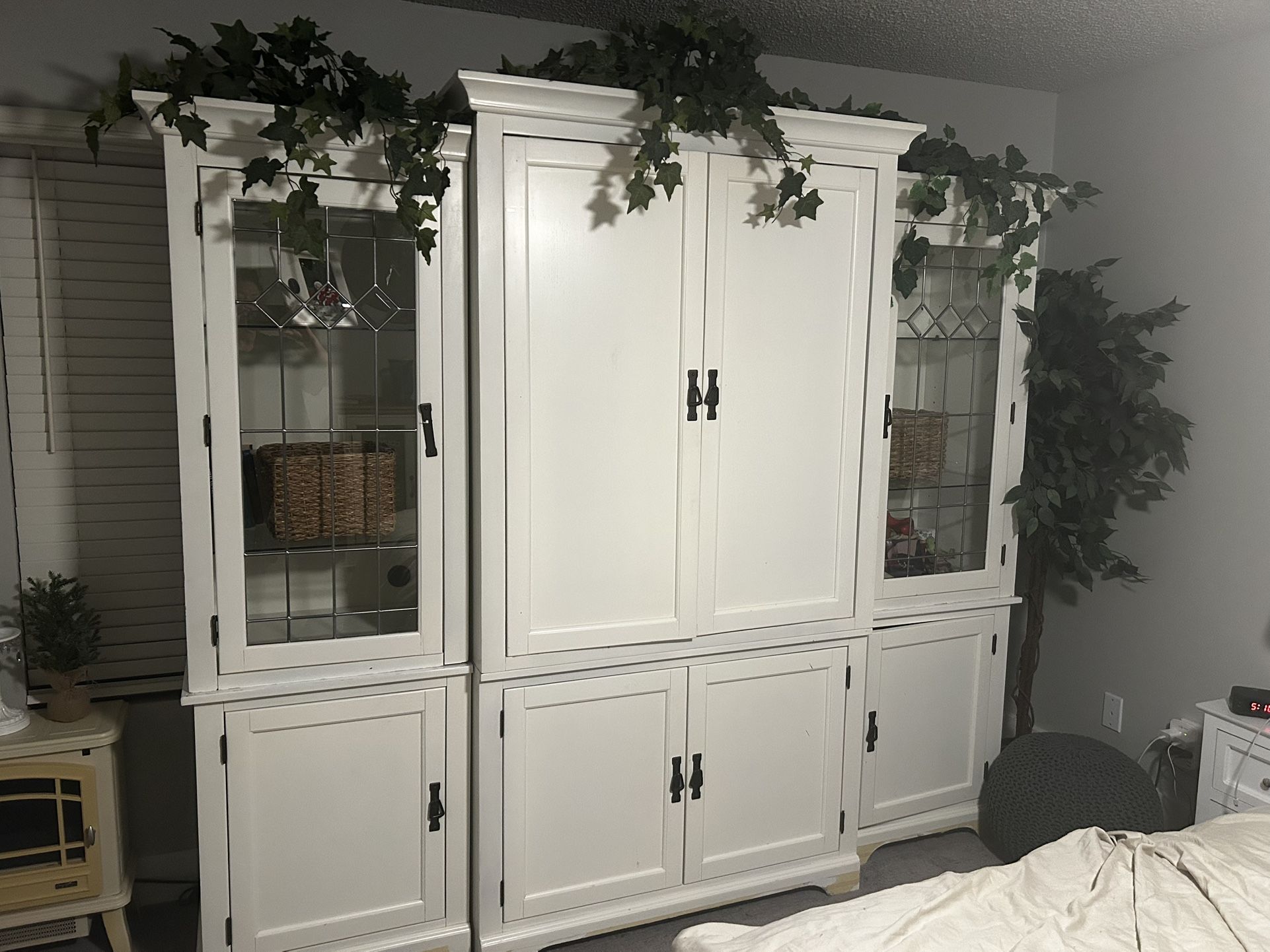 *Beautiful Solid Wood Entertainment Center*
