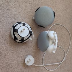 3x Google Home Mini With Mounts/Stands