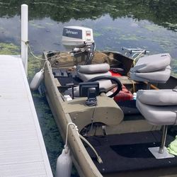 48 Hp Johnson  Boat And Trailer 