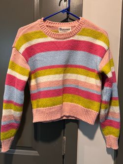 Multi color striped sweater