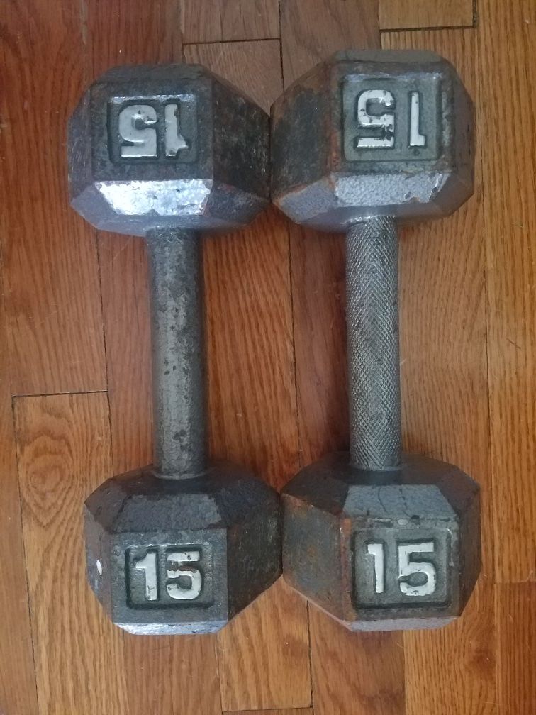 15lb Dumbell Dumbbell Hex Weights