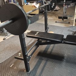 Olympic Weightlifting Bench Press With 245lbs Weights/rack