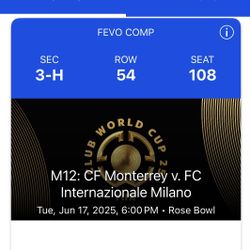 Inter Milan Vs Monterey FC