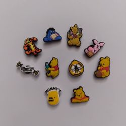 Winnie The Pooh Croc Charms 