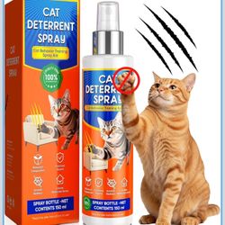 Cat Deterrent Spray, Cat Repellent Indoor and Outdoor, Cat Deterrent for Furniture Protection, Pee Spraying, Excessive Chewing & Scratching Everywhere