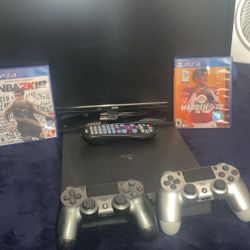 19”  RCA TV with PS4 Slim & Games 