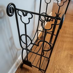 Disney Mickey Mouse 4 Piece Fire Place Set and Log Holder