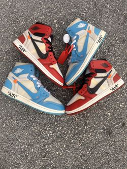 Offwhite Chicago And UNC jordan 1