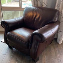 Beautiful  Brown Leather Chair 