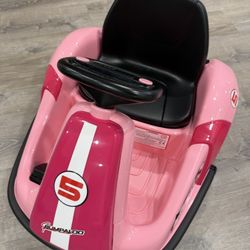 Like New Kids Electric Ride-On Car – Pink Go-Kart Style