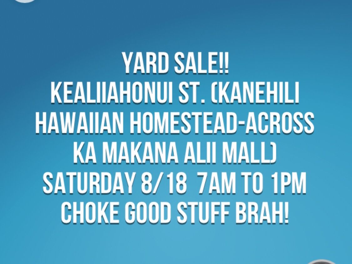 Come on down! We the only house on this street having a yard sale. Look for blue and green tents