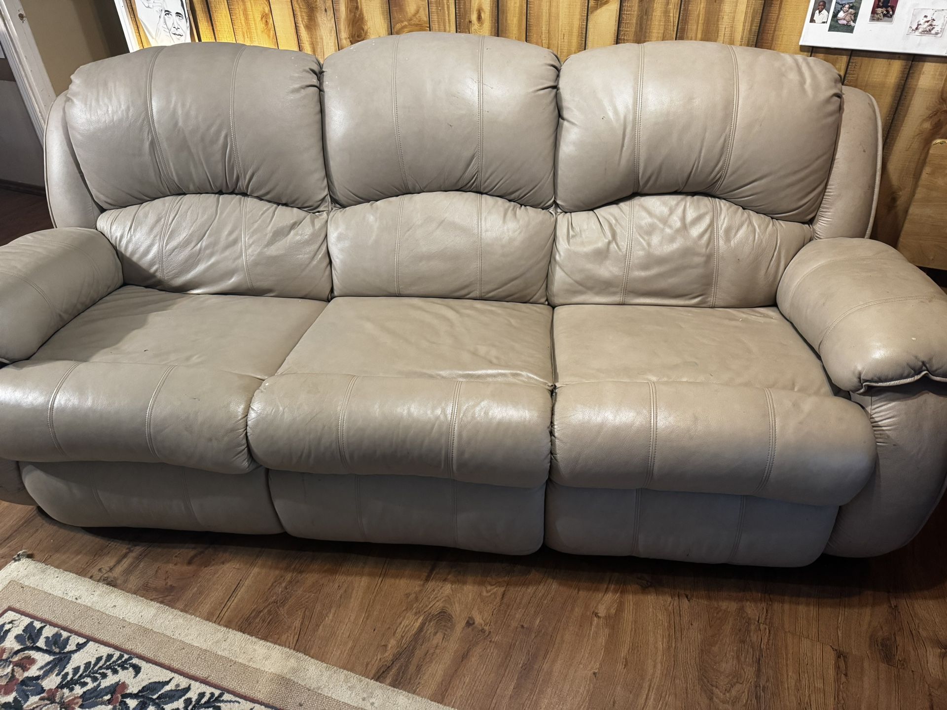 Leather couch