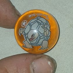 Pokemon Base Set 1: #76 Golem Amber Marble
