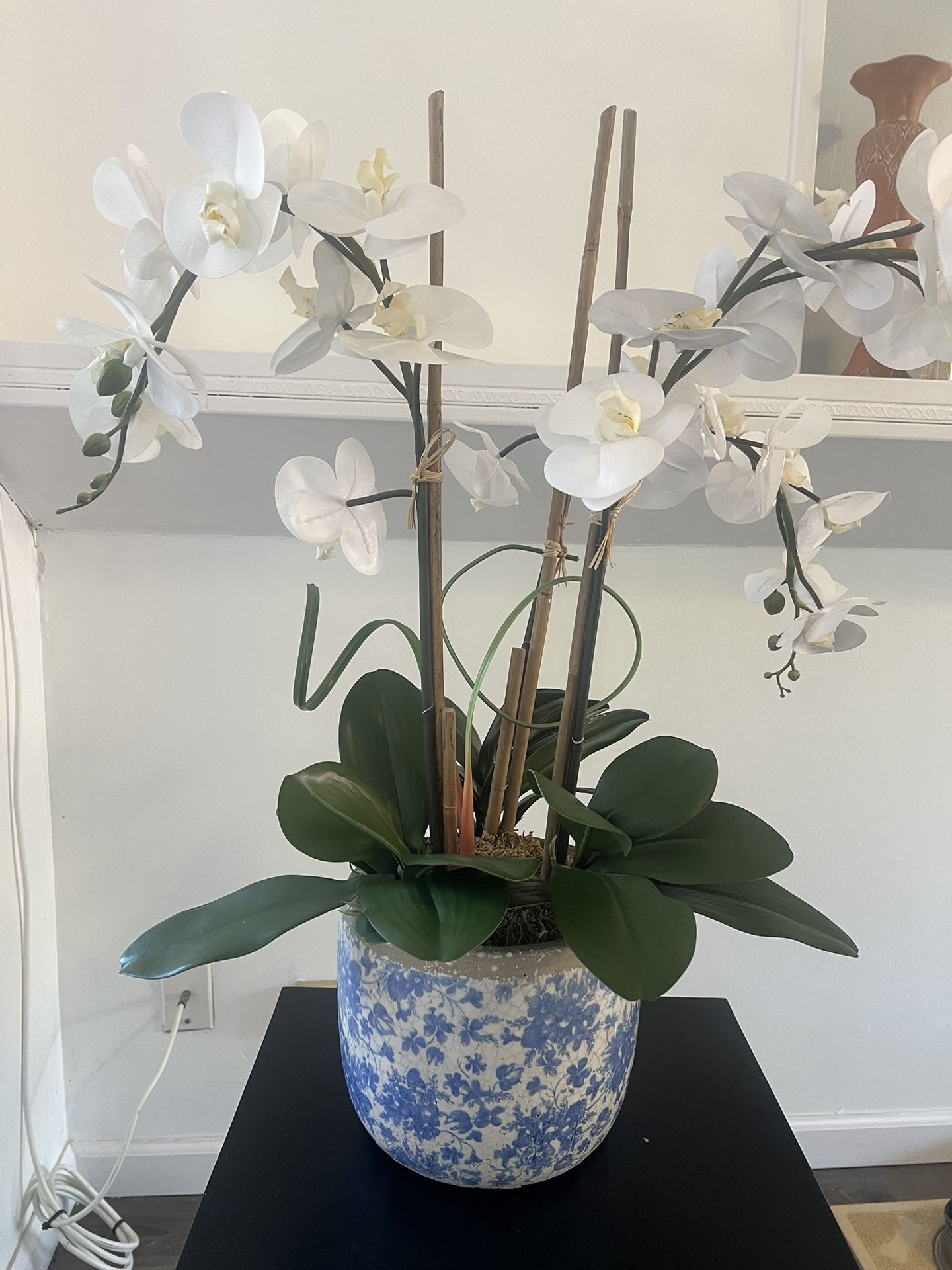 Faux White Orchid