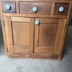 Storage Cabinet Solid Wood