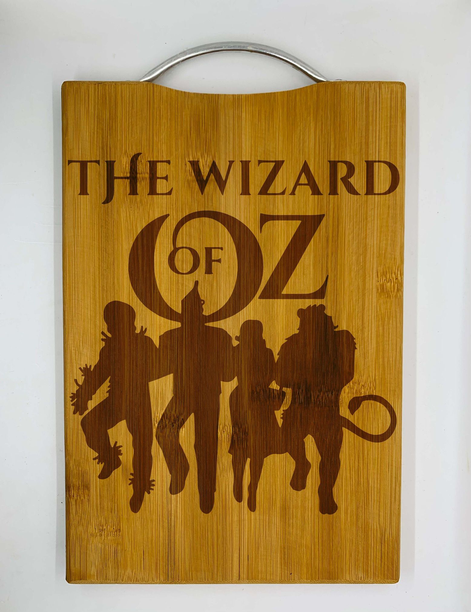 The wizard of Oz laser engraved bamboo high quality cuttingboard pop gift