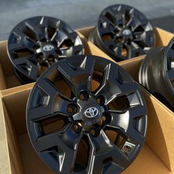 16” Toyota Tacoma Factory Wheels Satin Black