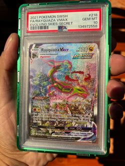 PSA 10 Rayquaza VMAX Full Art 218/203 Evolving Skies