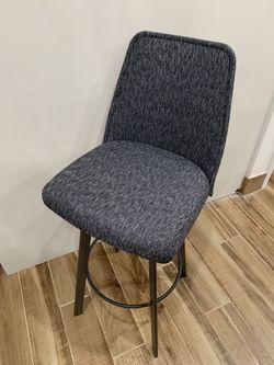 Reception Chair | Sturdy and Durable Office Chair | Stool with Backrest | Tall Chair with Foot Rest