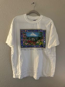 Gildan Portland Oregon Scenic Graphic White T-Shirt XL