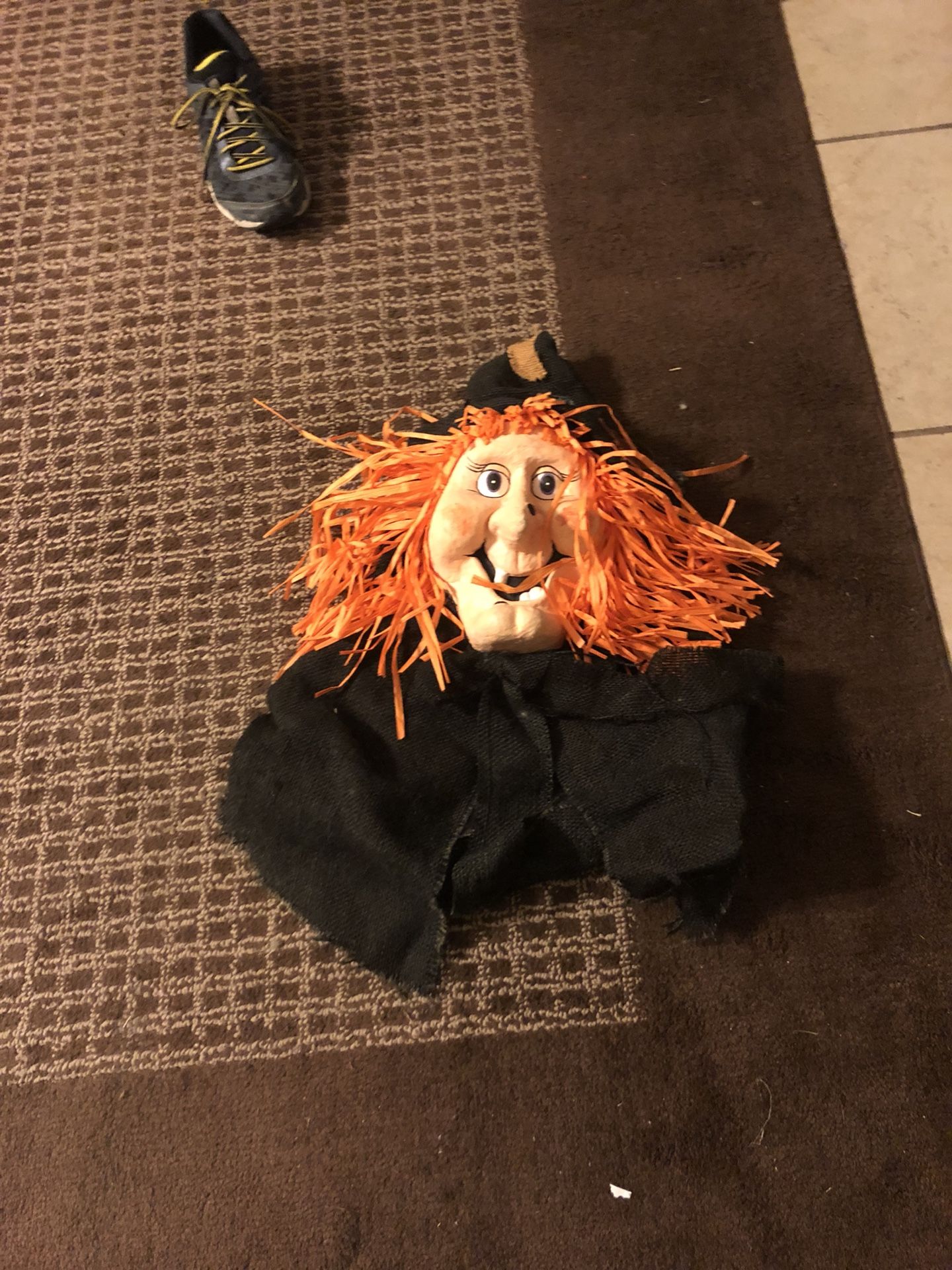 Hanging door witch