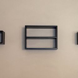 Black Wall Shelves/Shelving Unit - $10 For All 