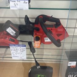 Milwaukee Chainsaw W Battery And Charger