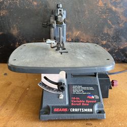 CRAFTSMAN 16 IN. VARIABLE SPEED SCROLL SAW, Sears Power Tool Woodworking Craft