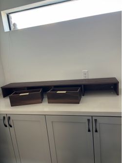 Desk attachment shelves