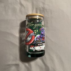 Ghostbusters 16OZ Snow Globe Tumbler Cup With Bamboo Lid & Straw