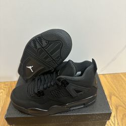 Air Jordan 4 Retro OG  ‘Black Cats' IB4171-010 Size 6.5Y / 8 Womens Brand New